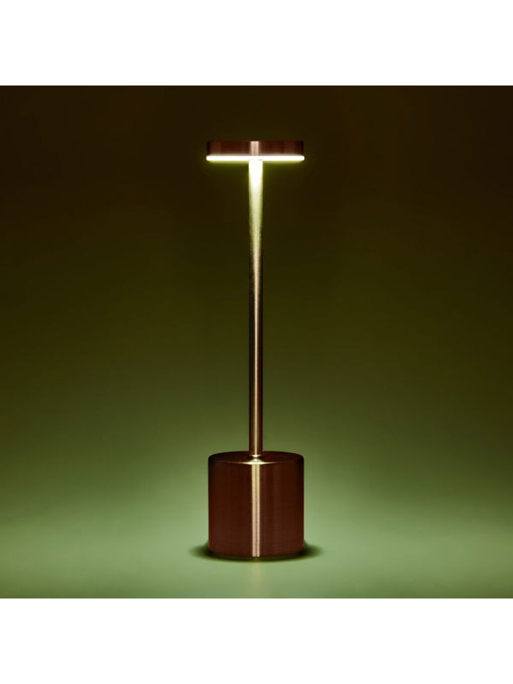 Pembe Dekoratif Şarjlı Dokunmatik Masa Lambası - Rose - 31 cm-4