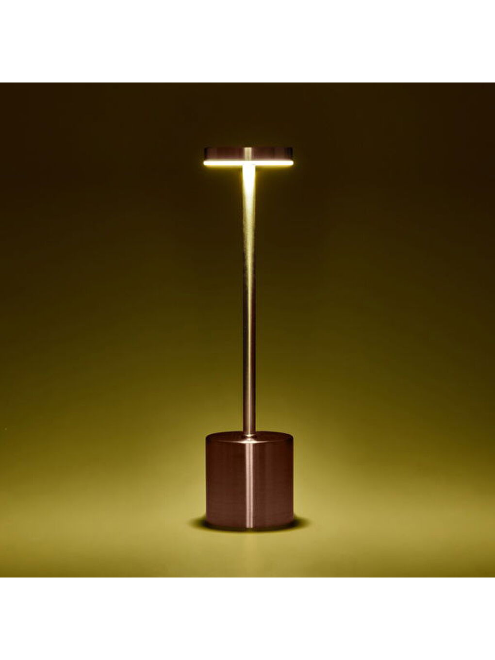 Pembe Dekoratif Şarjlı Dokunmatik Masa Lambası - Rose - 31 cm-5