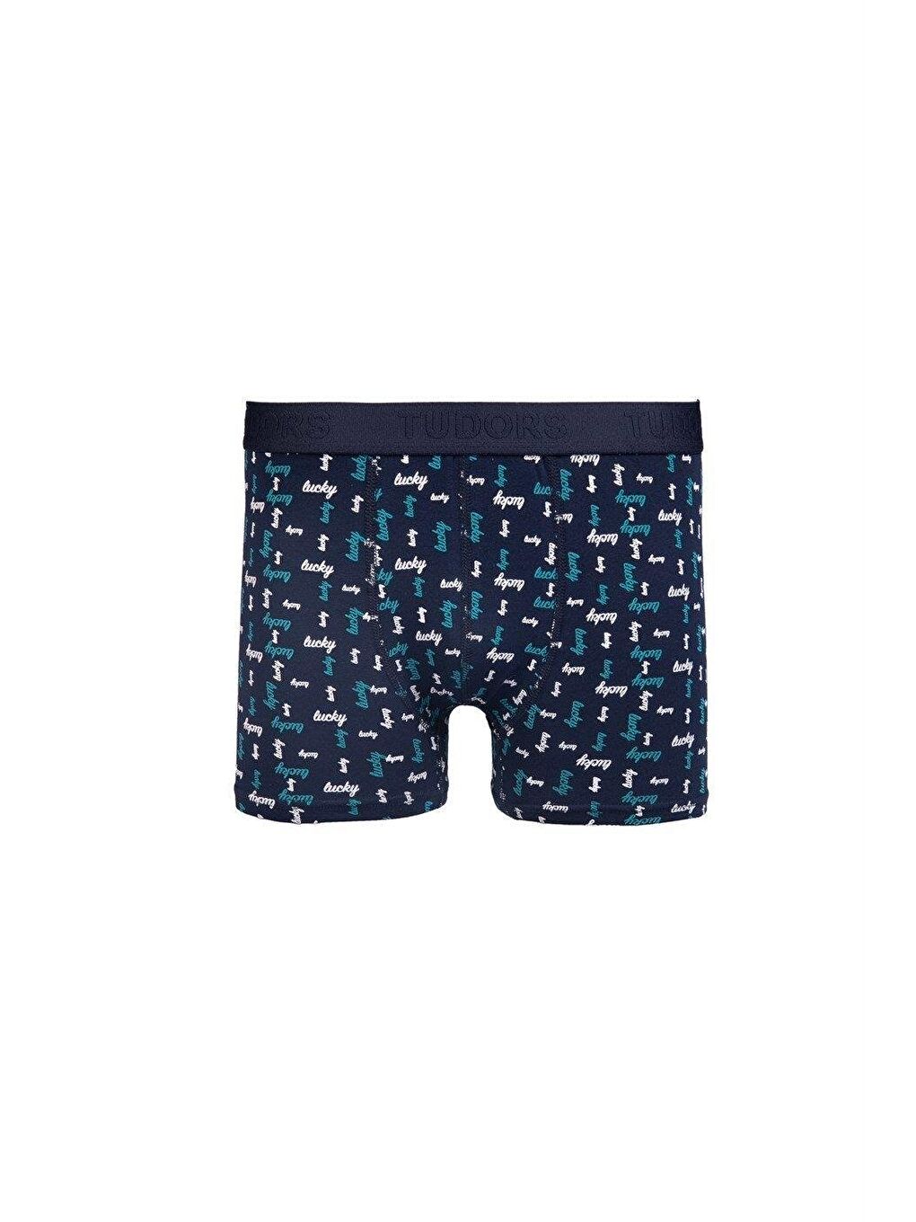 Karışık Erkek 10'Lu Elastanlı Pamuklu Esnek Kumaş Premium Seri Boxer-4