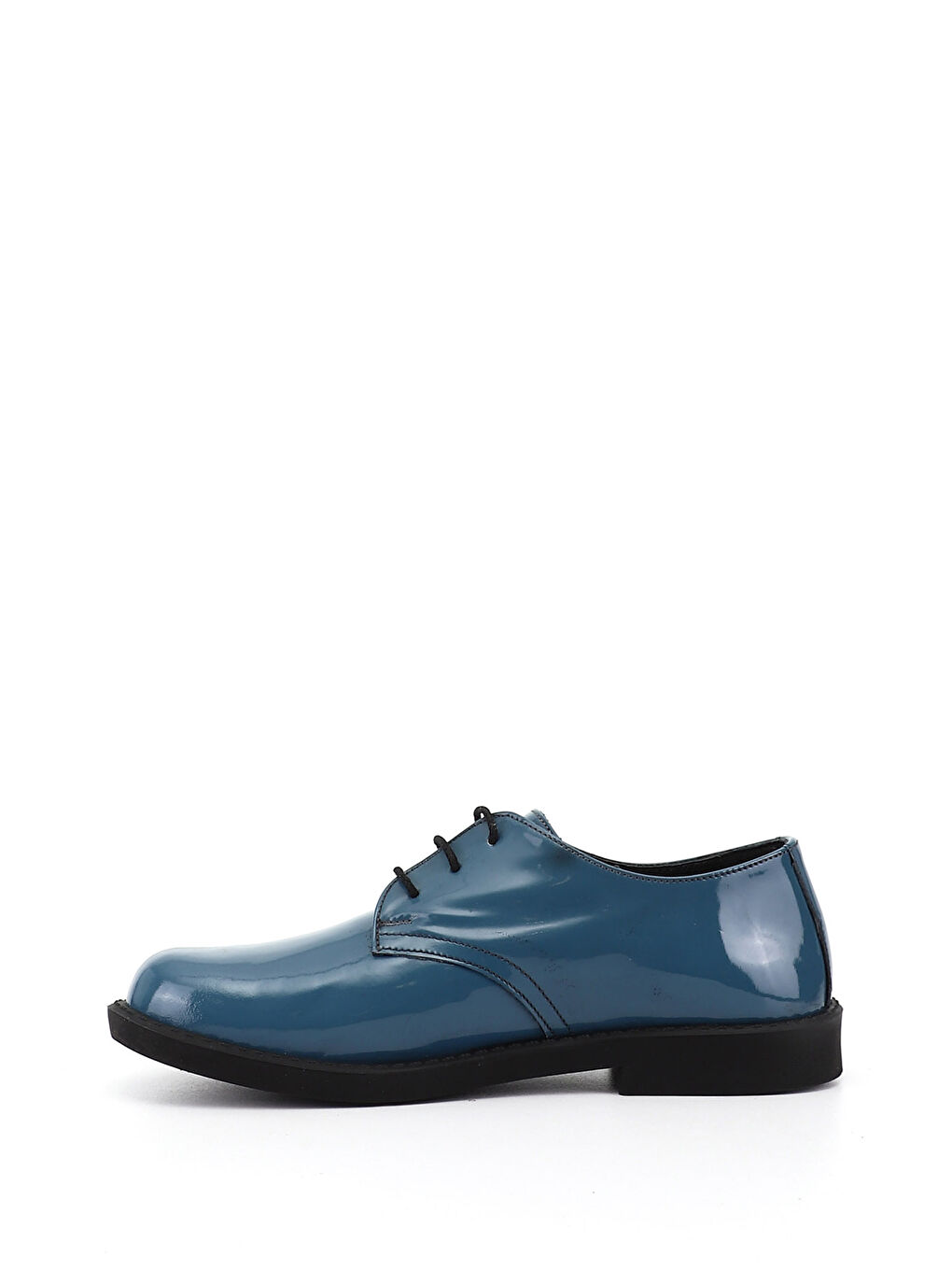 Mavi Kadın MAVİ Bağcıklı Hakiki Deri Oxford Ayakkabı-2