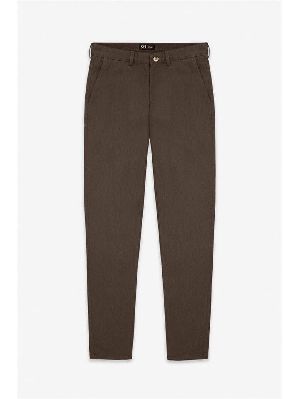 Bej Slim Casual Pantolon-5