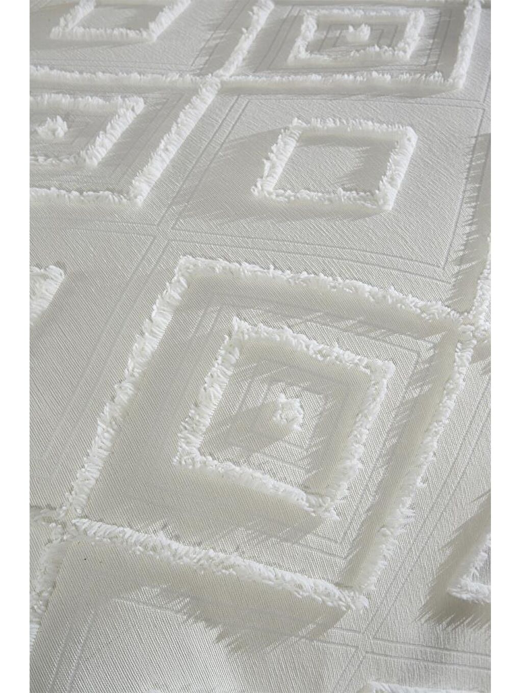 Ekru Samira 2 Parça Tek Kişilik Pike Takımı Krem-5