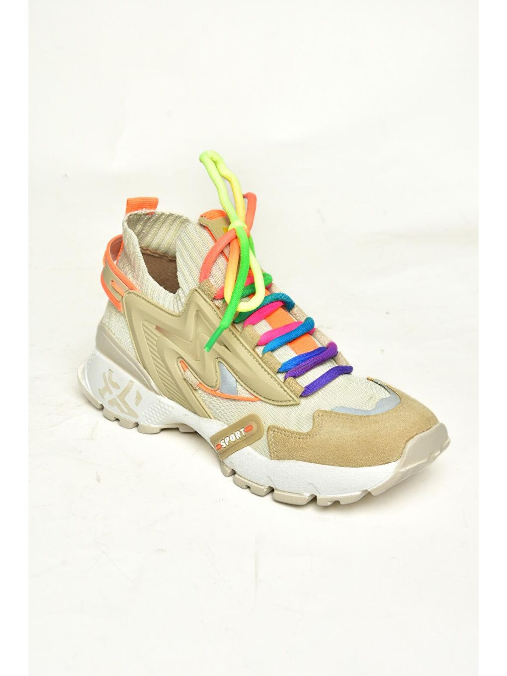 U6026025 Bej Kadın Sneakers-1