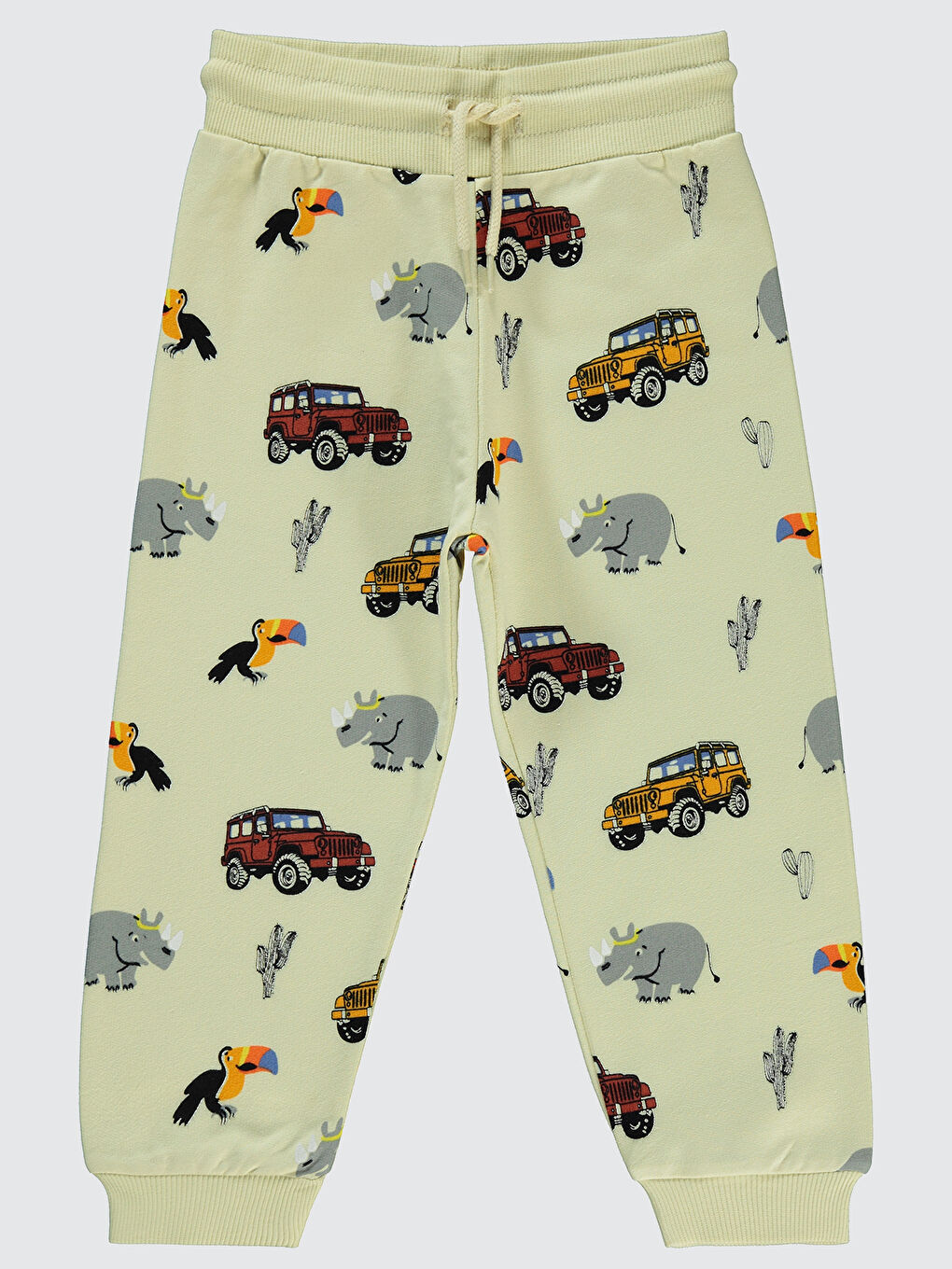 Bej Boys Erkek Çocuk Eşofman Altı 2-5 Yaş Taş Rengi