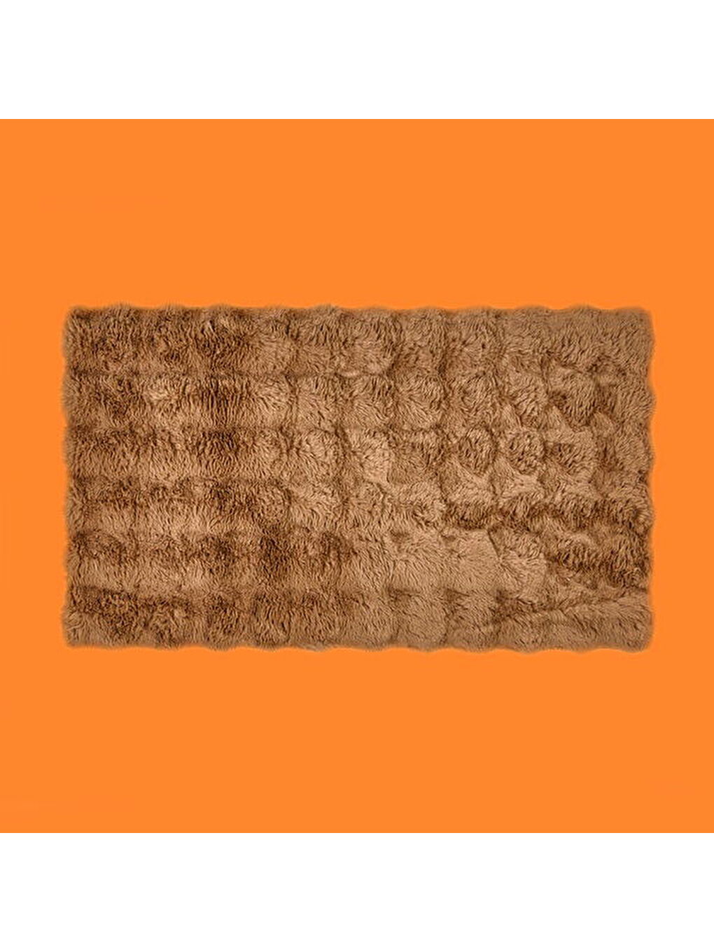 Soft Bubble 2'li Banyo Paspası - Kahverengi - 60x100 cm + 50x60 cm-2