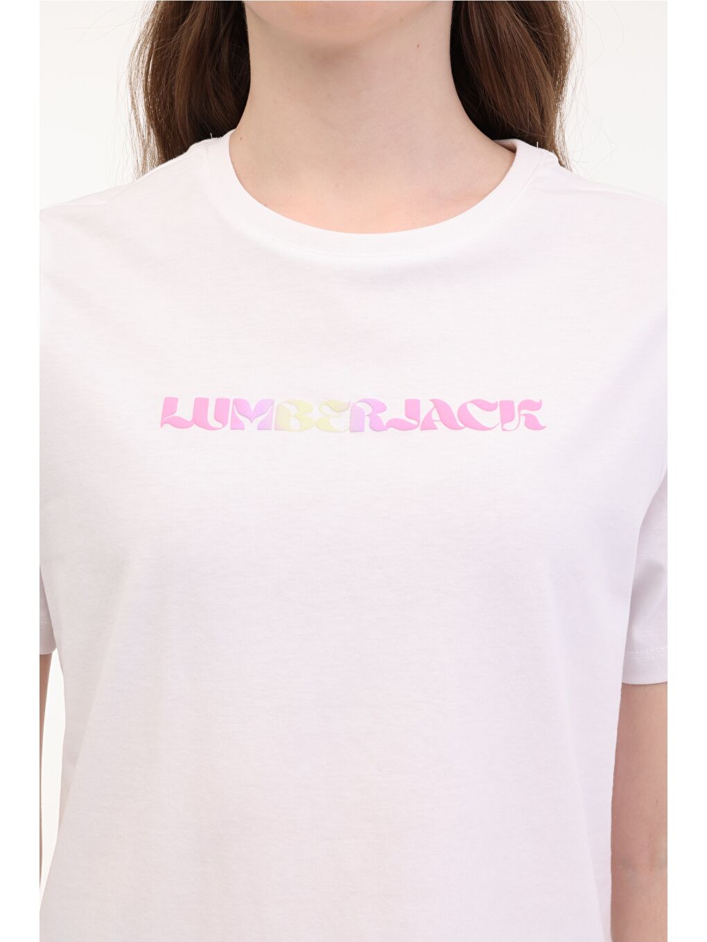 Bej WL VENUS 11MD1052 5FX Ekru Kadın Kısa Kol T-Shirt-3