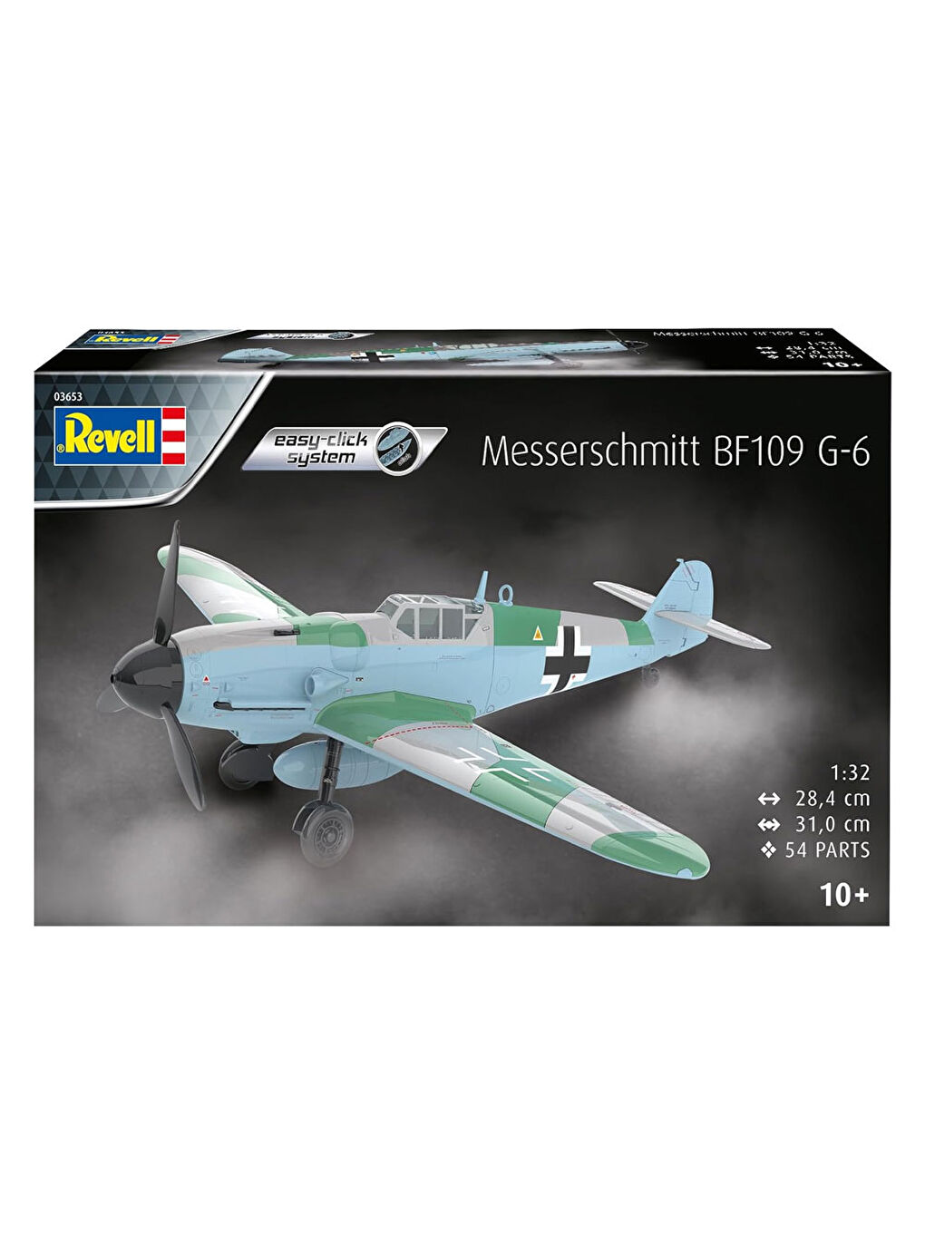 Revell Renksiz Maket Easy Kit Uçak Messerschmitt Bf109G-6 03653 - 6