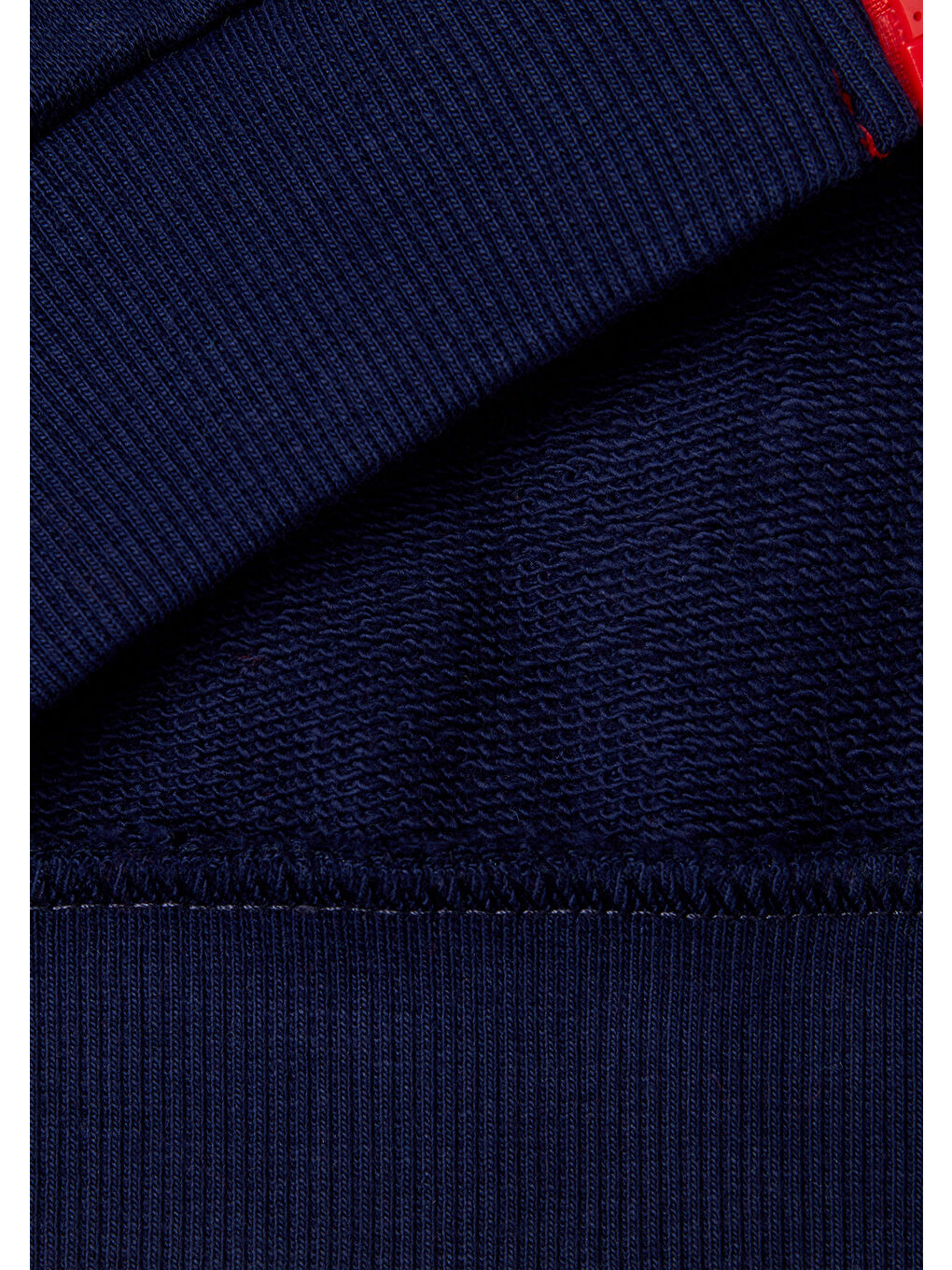 United Colors Of Benetton Erkek Çocuk Kırmızı Mix Benetton Logo İşlemeli Fermuarlı Sweatshirt-2