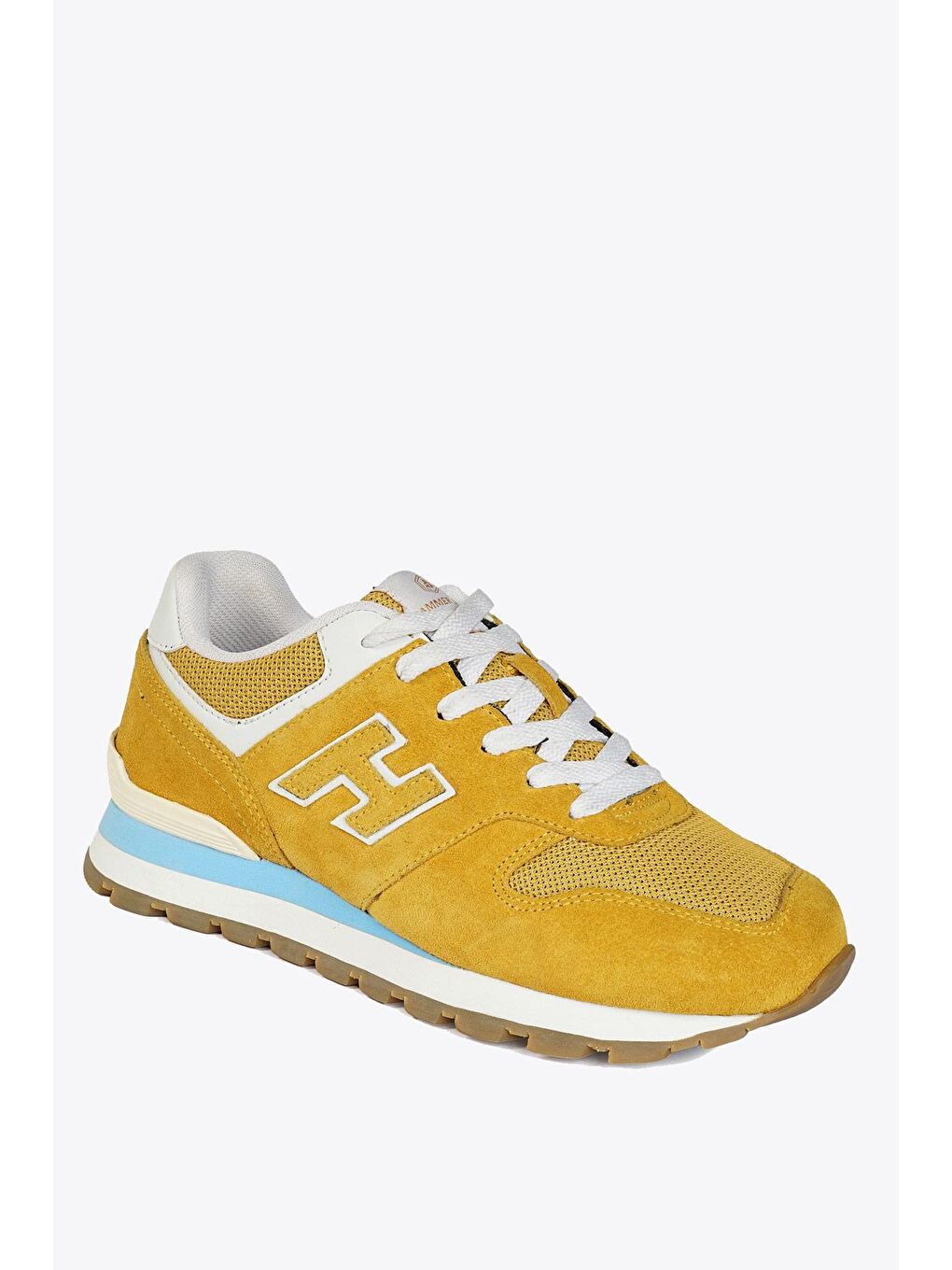 Sarı Hakiki Deri Hardal Kadın Spor Ayakkabı-1