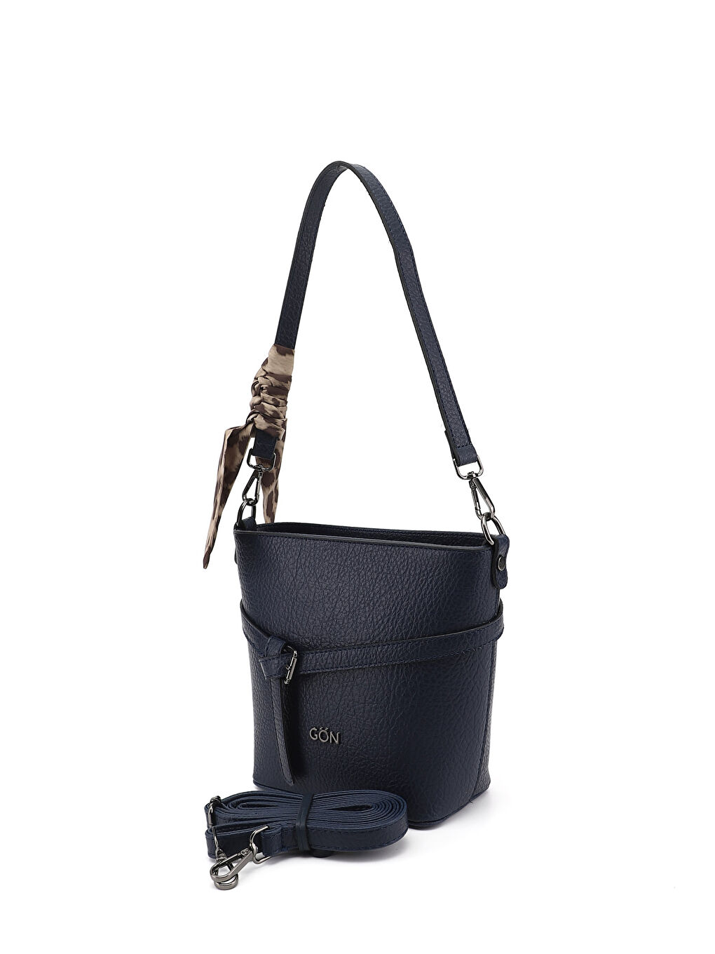 Lacivert Kadın AÇIK LACİVERT Uzun Askılı Omuz Çantası-2