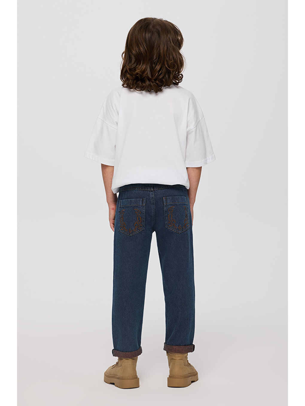 Erkek Çocuk Denim Pantolon Lacivert-3