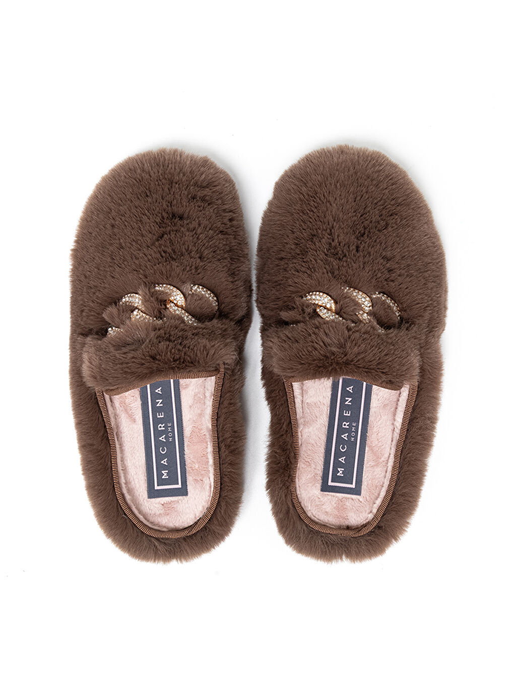 Kahverengi Kadın Ev Terliği ANAIS14-MK GROSETO PELO JORGE-6