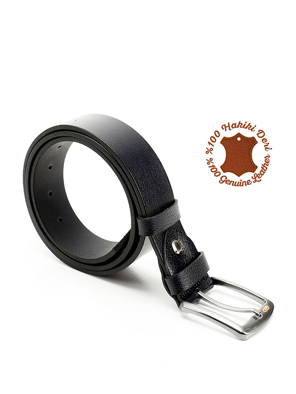 GÖNDERİ(R) Lacivert Erkek AÇIK LACİVERT Hakiki Deri 4 Cm Jean Kemeri