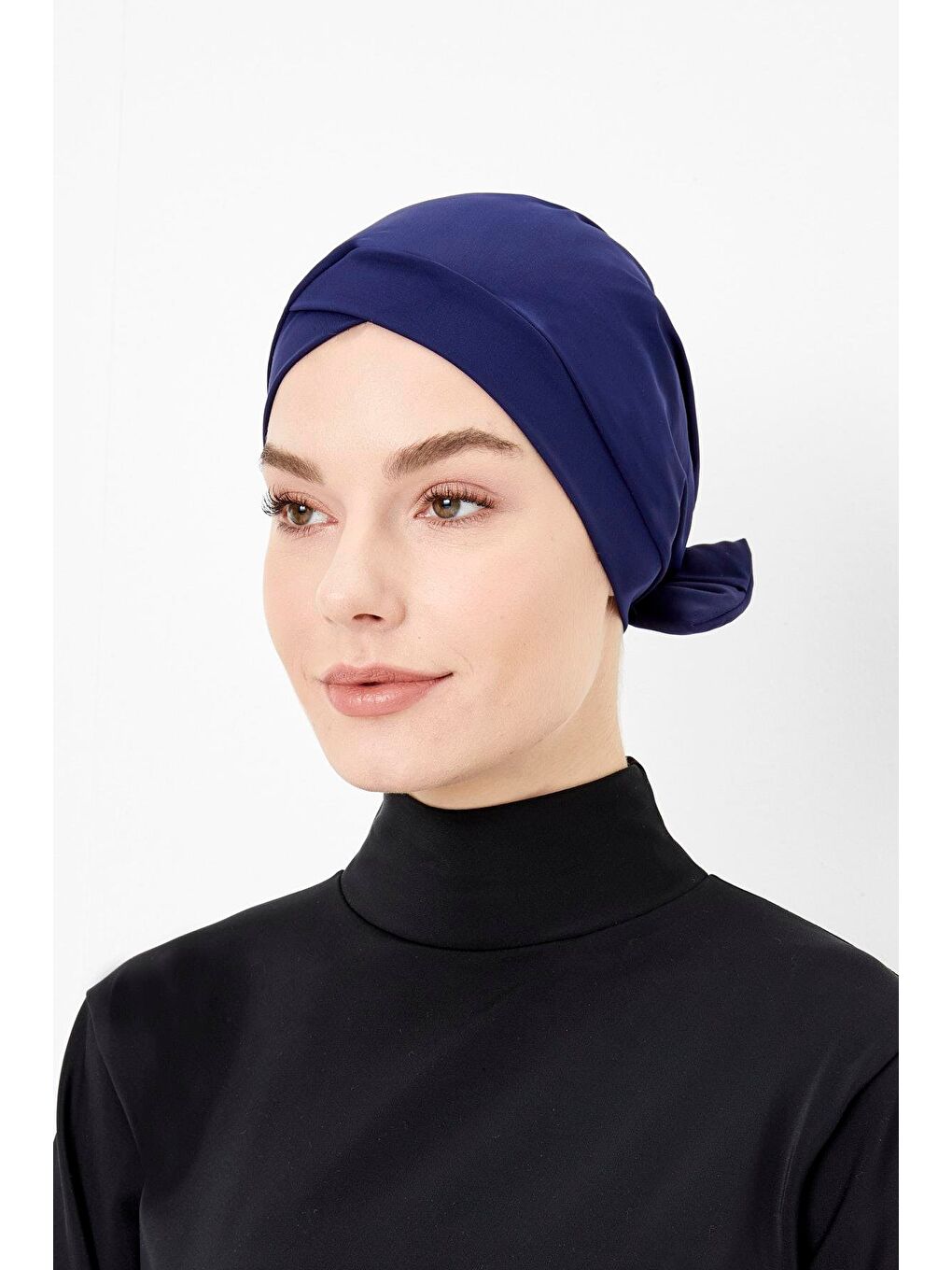 Lacivert Çift Taraflı Yüzücü Bonesi 2602