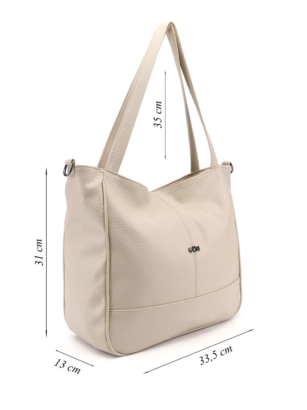 Bej Kadın YENİ BEJ Uzun Askılı El ve Omuz Çantası-1