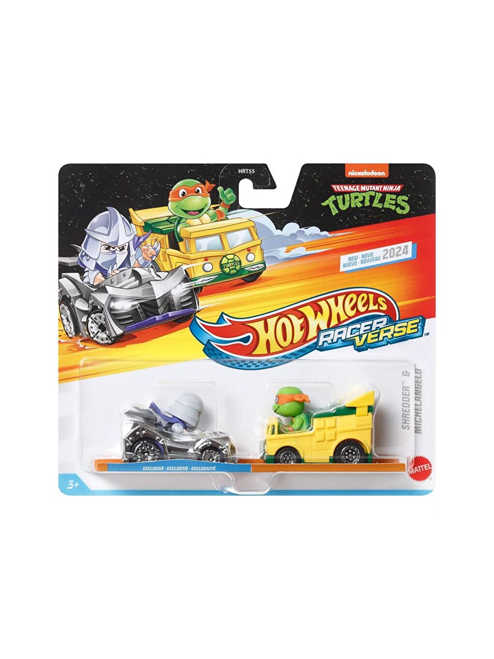 Hot Wheels Karışık Racerverse İkili Arabalar Shredder and Shredder Car HRT84