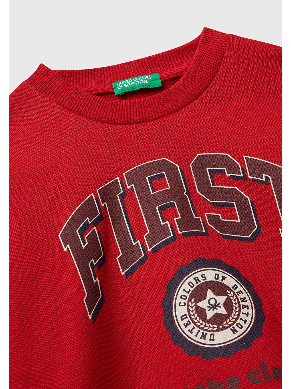 Erkek Çocuk Kırmızı Çok Renkli Baskılı Relaxed Fit Sweatshirt-2