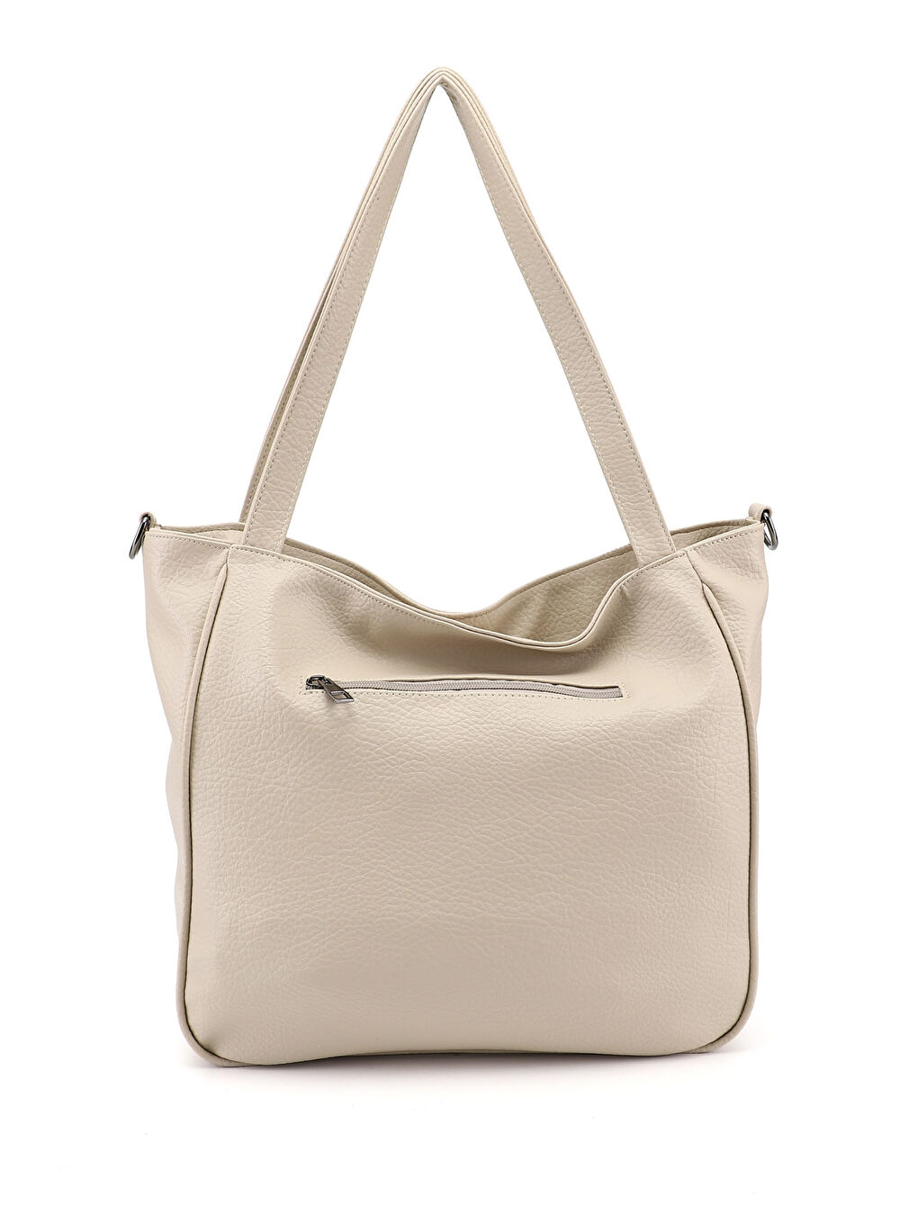 Bej Kadın YENİ BEJ Uzun Askılı El ve Omuz Çantası-3