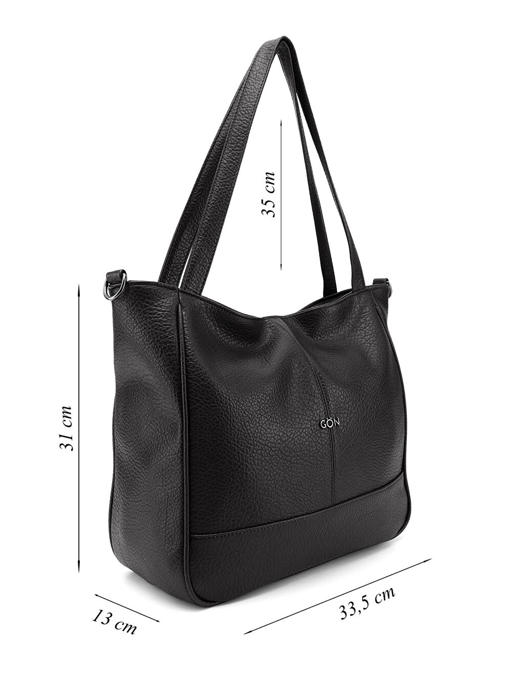 Siyah Kadın SİYAH Uzun Askılı El ve Omuz Çantası-1