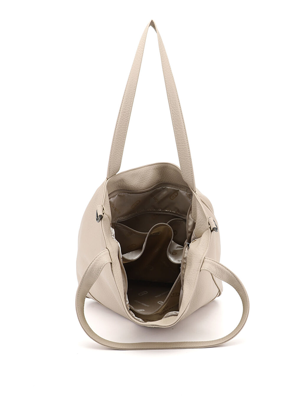 Bej Kadın YENİ BEJ Uzun Askılı El ve Omuz Çantası-4