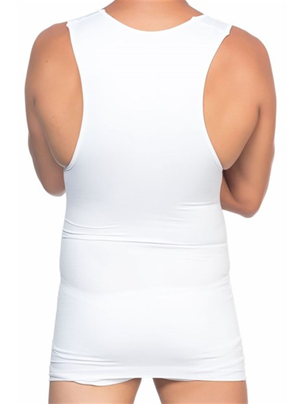 C11003 Erkek Atlet Korse Beyaz-2