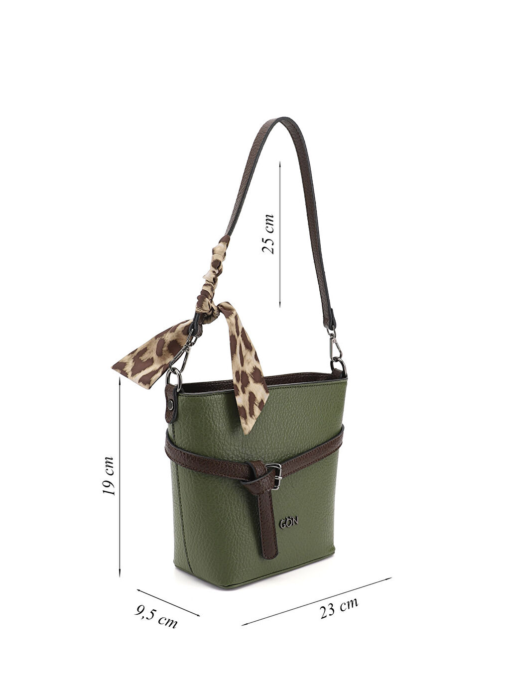 Haki Kadın HAKİ-YEŞİL Uzun Askılı Omuz Çantası-1