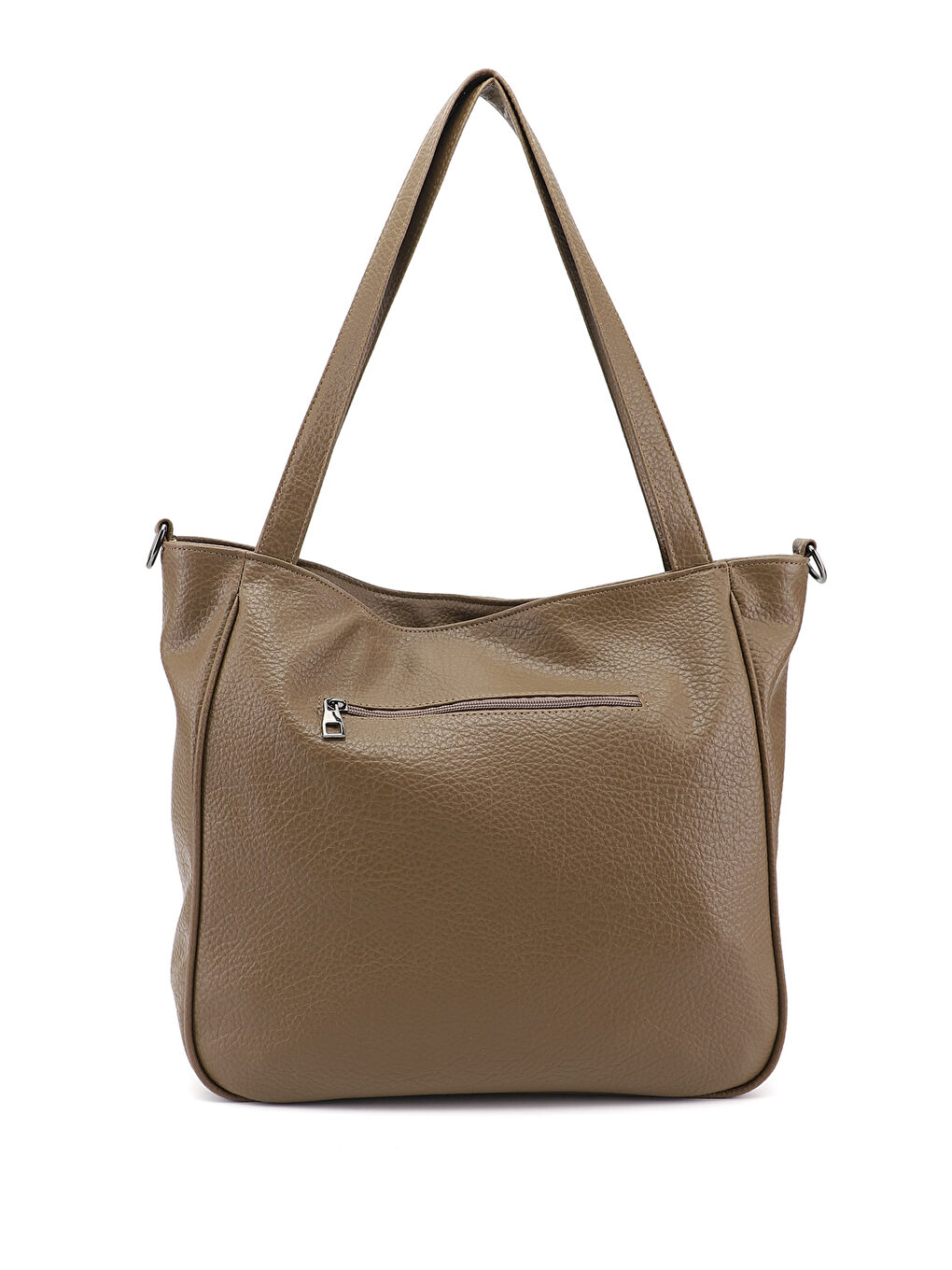 Bej Kadın BEJ-VİZON Uzun Askılı El ve Omuz Çantası-3