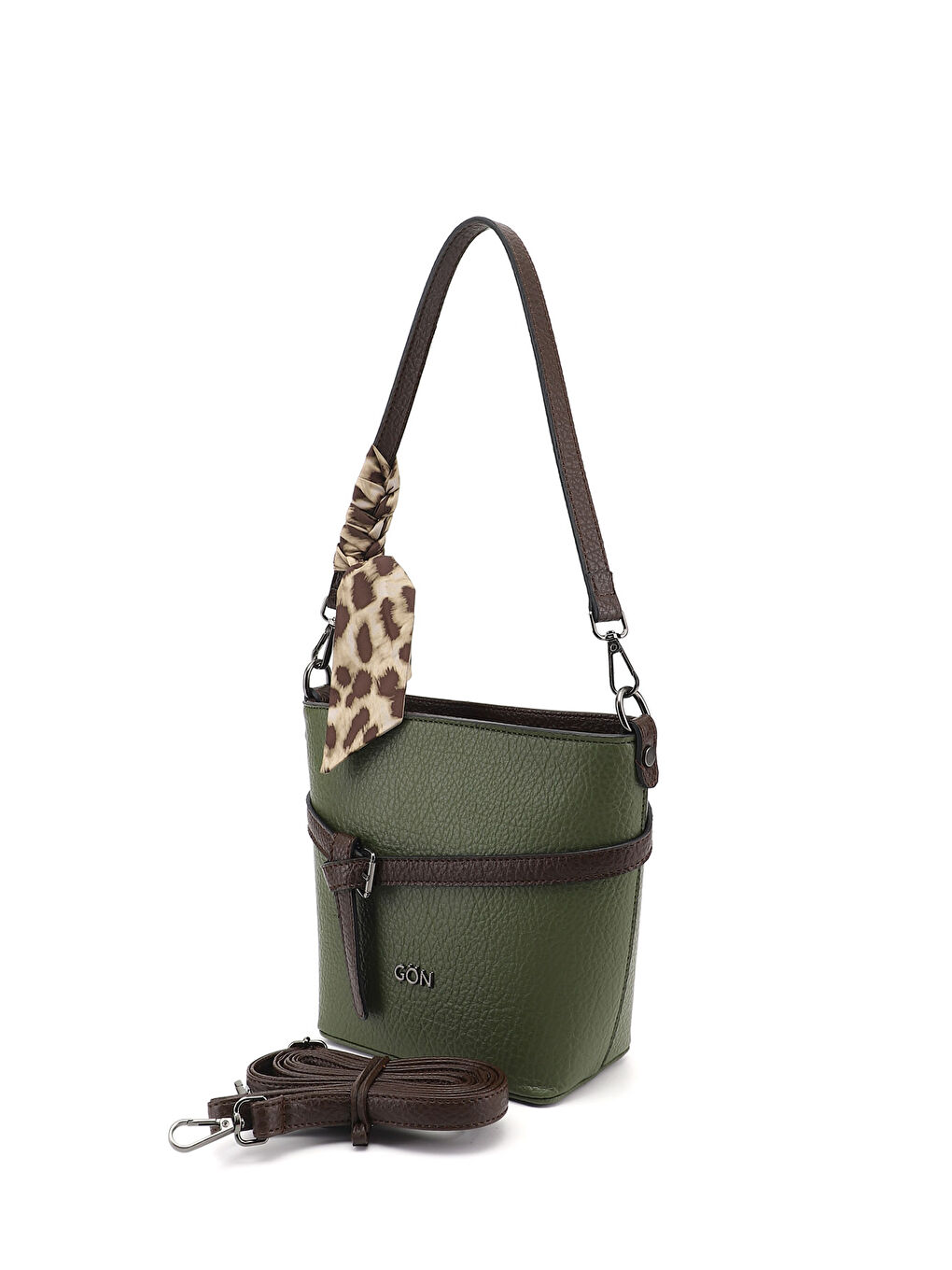 Haki Kadın HAKİ-YEŞİL Uzun Askılı Omuz Çantası-2