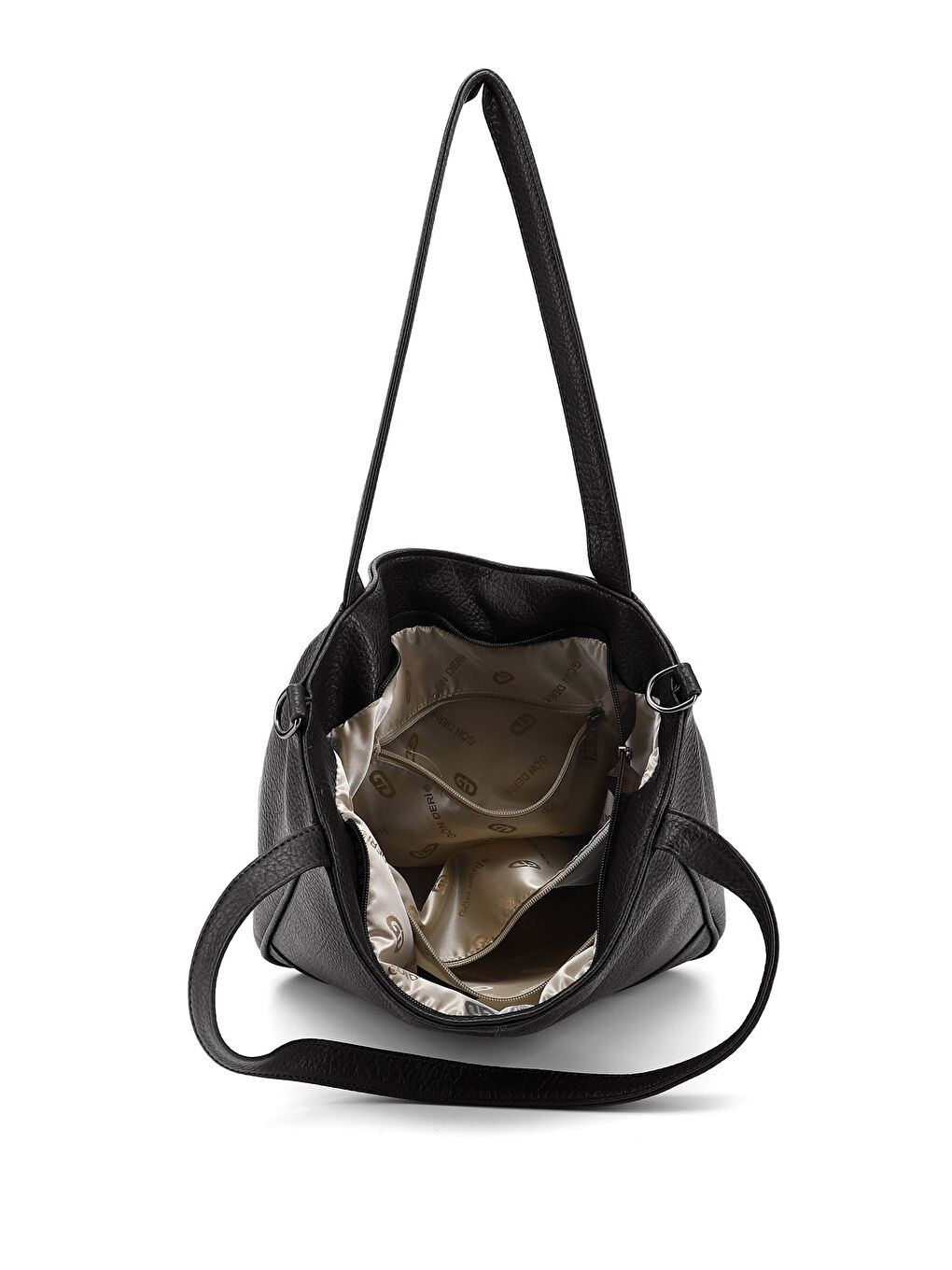 Siyah Kadın SİYAH Uzun Askılı El ve Omuz Çantası-4