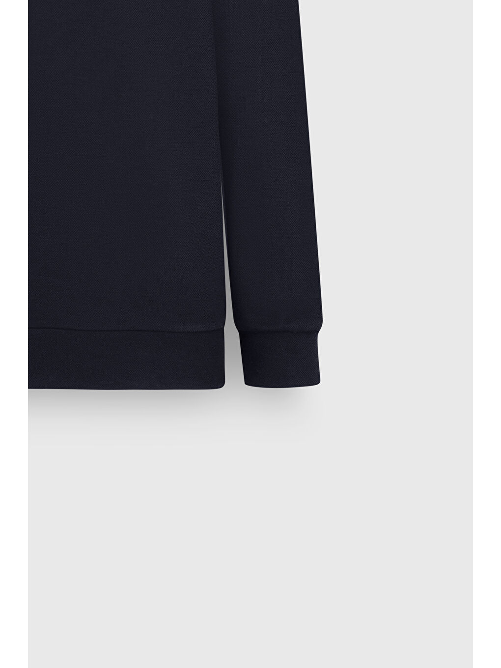 Erkek Lacivert Sıcak Tutan Regular Fit Rahat Kesim Bato Dik Yaka Esnek Sweatshirt-7