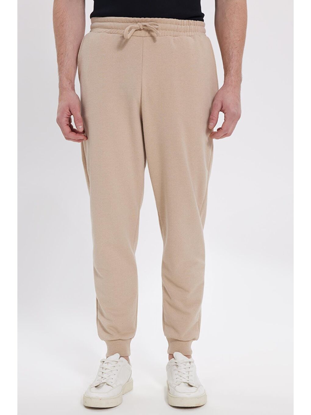 Karışık Erkek 3'Lü Paket Bej-Gri-Bordo Regular Fit Beli Bağcıklı Jogger Cepli Lastikli Paça Eşofman Altı-1