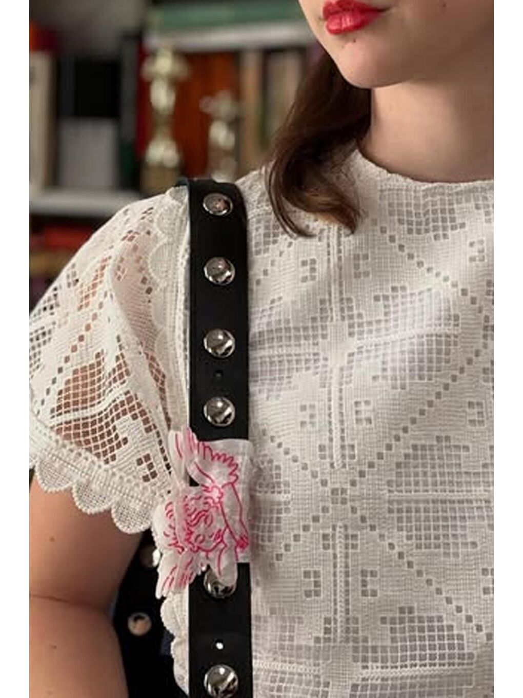 Beyaz Baby Angel Pembe Melek Asetat Mandal Toka-4