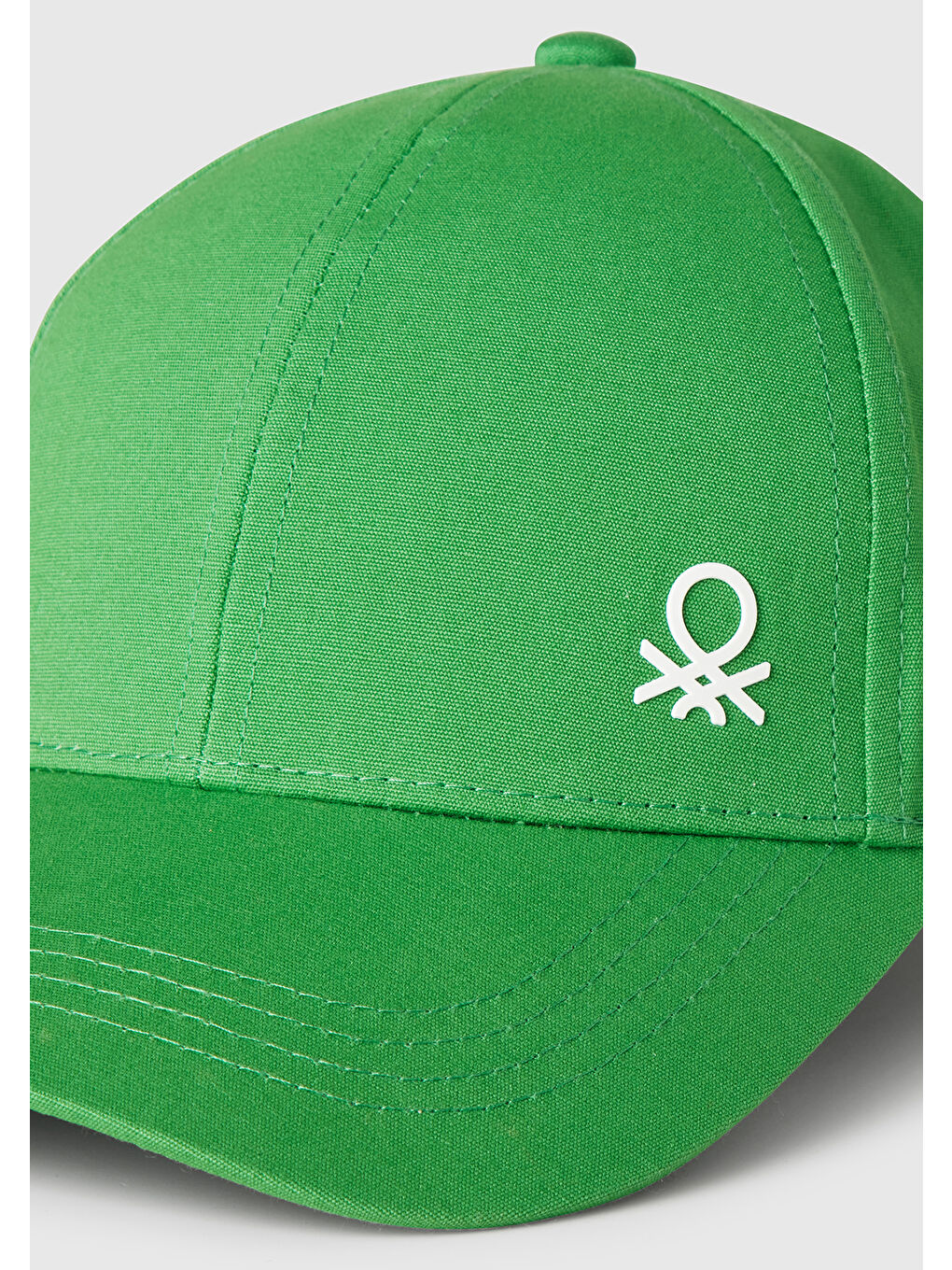 Erkek Çocuk Fıstık Yeşili Önü Logo Baskılı Kep Şapka-2