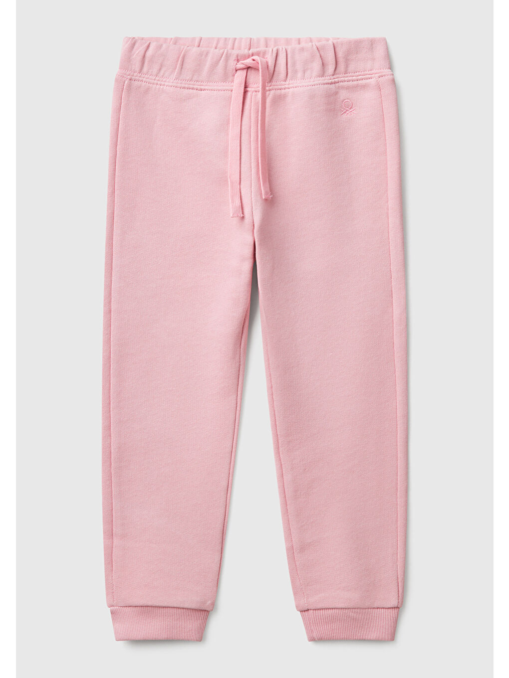 Kız Çocuk Pembe Logo İşlemeli Eşofman Altı