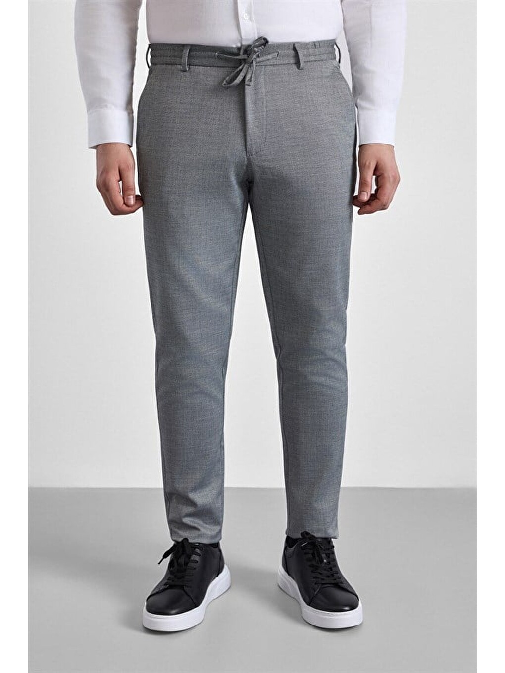 Siyah Slim Düz Jogger Pantolon