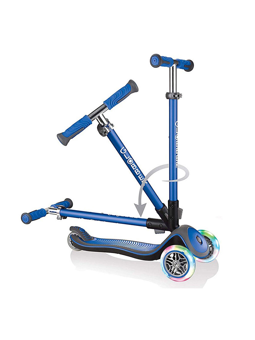 Globber Renksiz Scooter Elite Deluxe Işıklı Lacivert 444-400 - 3