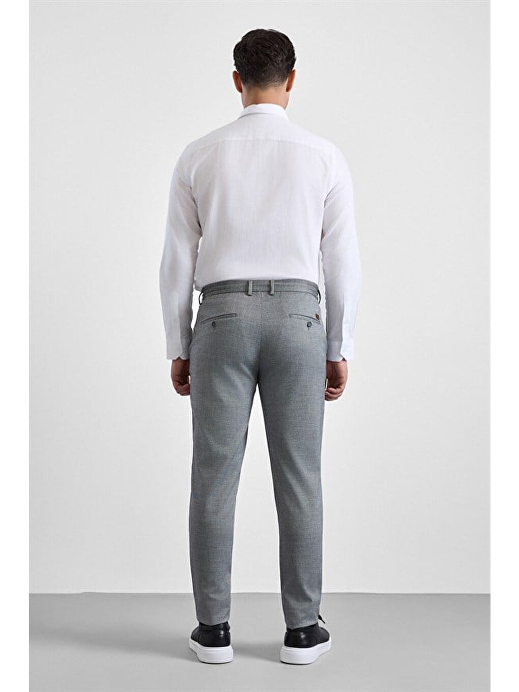 Siyah Slim Düz Jogger Pantolon-3