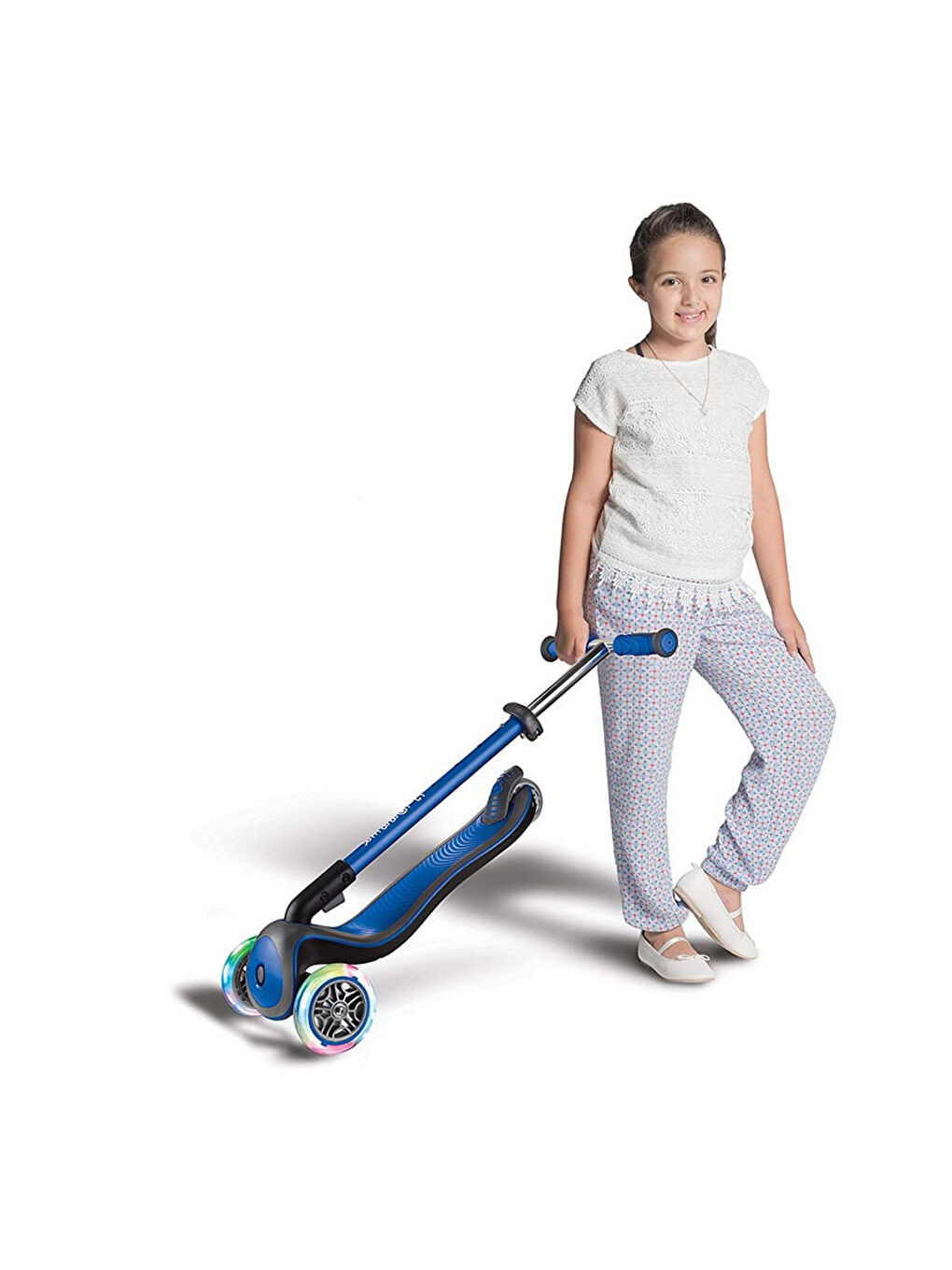 Globber Renksiz Scooter Elite Deluxe Işıklı Lacivert 444-400 - 5