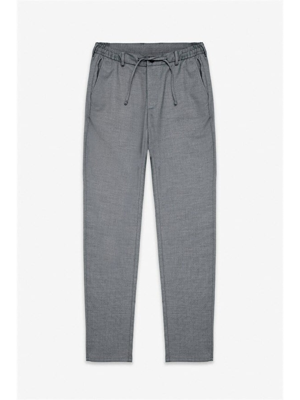 Siyah Slim Düz Jogger Pantolon-4
