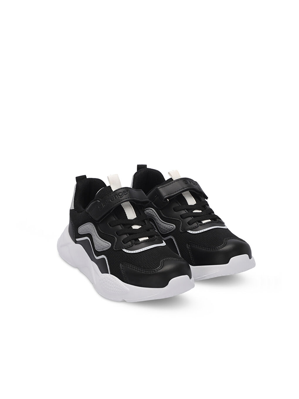 PESO I Erkek Çocuk Cırt Cırtlı Siyah Sneaker