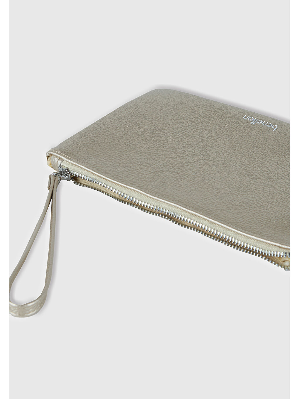 Sarı Unisex Gold Clutch Çanta-2