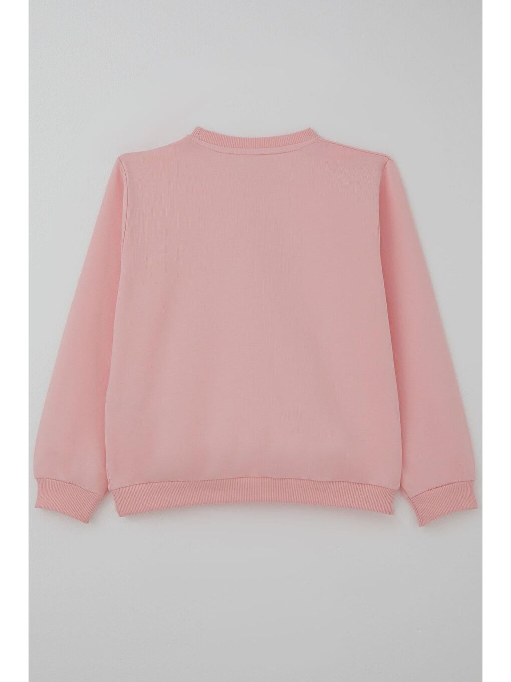 Kız Çocuk Sweatshirt İnci Taş İşlemeli Pembe (7-12 Yaş)-4