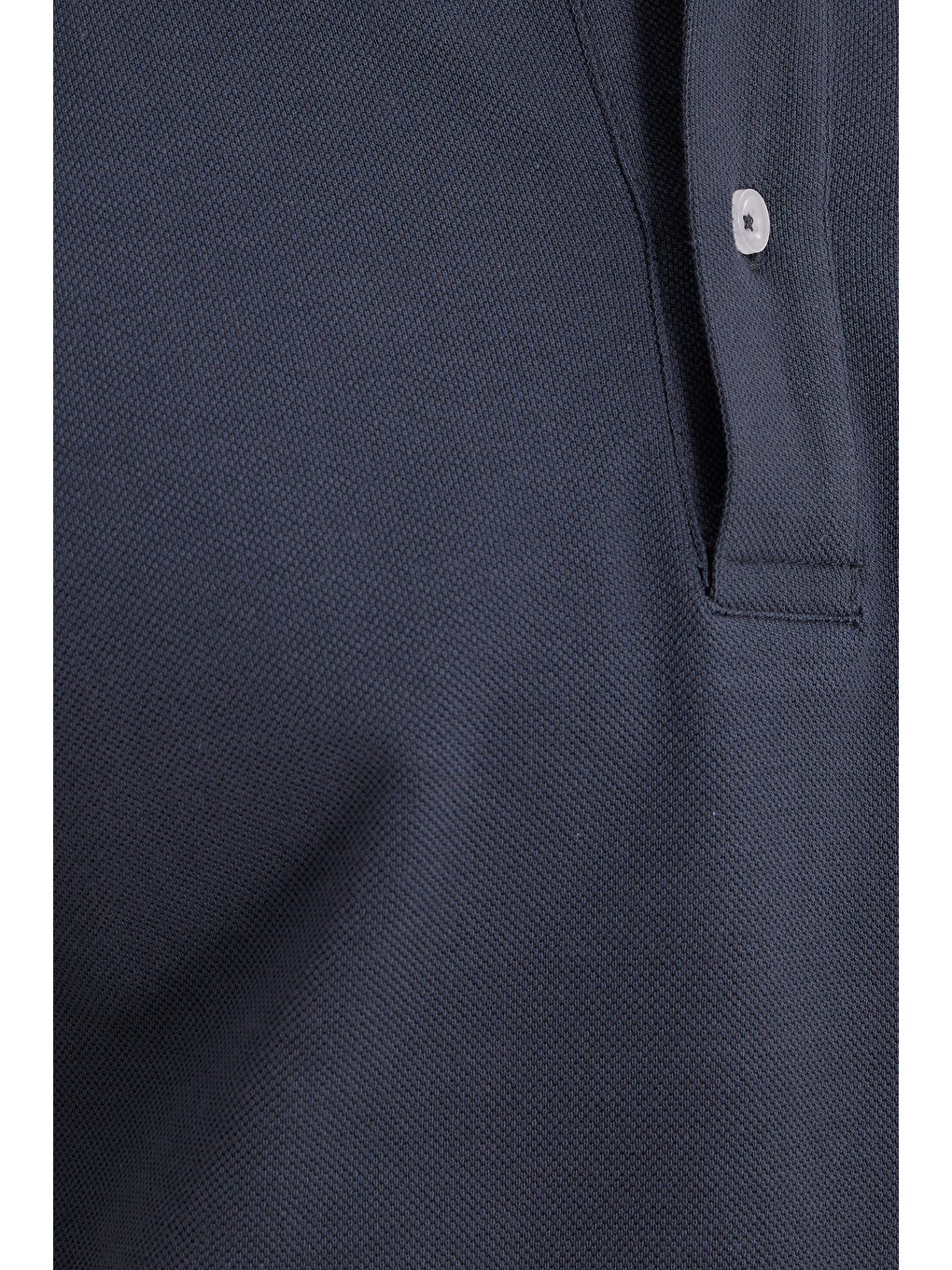 Erkek Slim Fit Dar Kesim %100 Pamuk Koyu Gri Polo Yaka Tişört-4