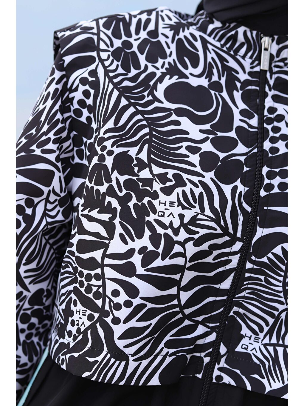 Desenli Yüzme Takımı Siyah-3