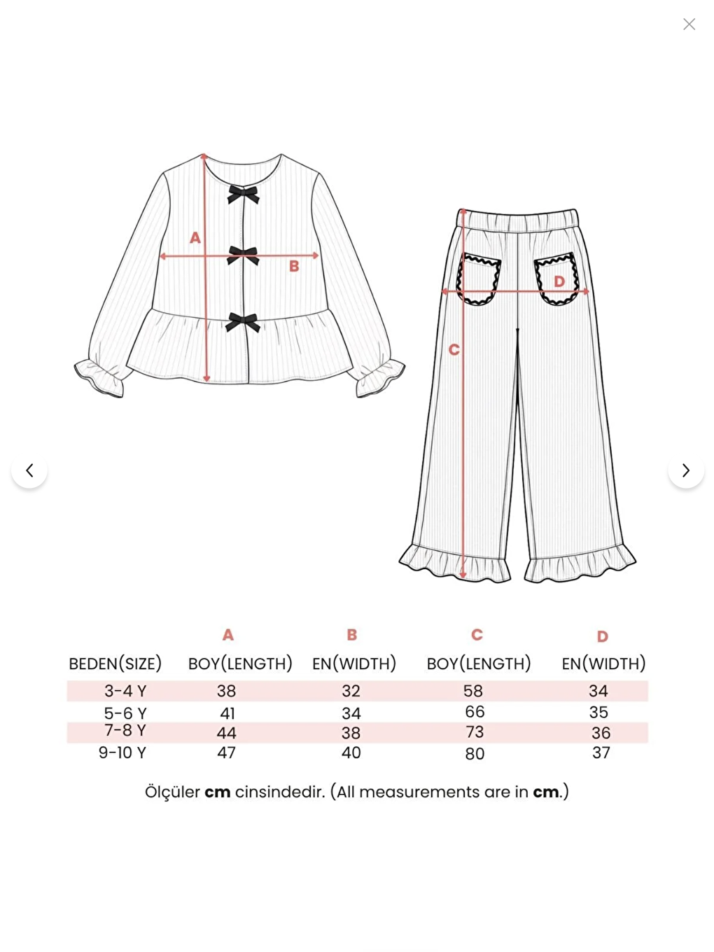 Ekru Kız Çocuk Pamuklu Krem Fiyonk Detaylı Takım – Rahat Ve Zarif Tasarım-2