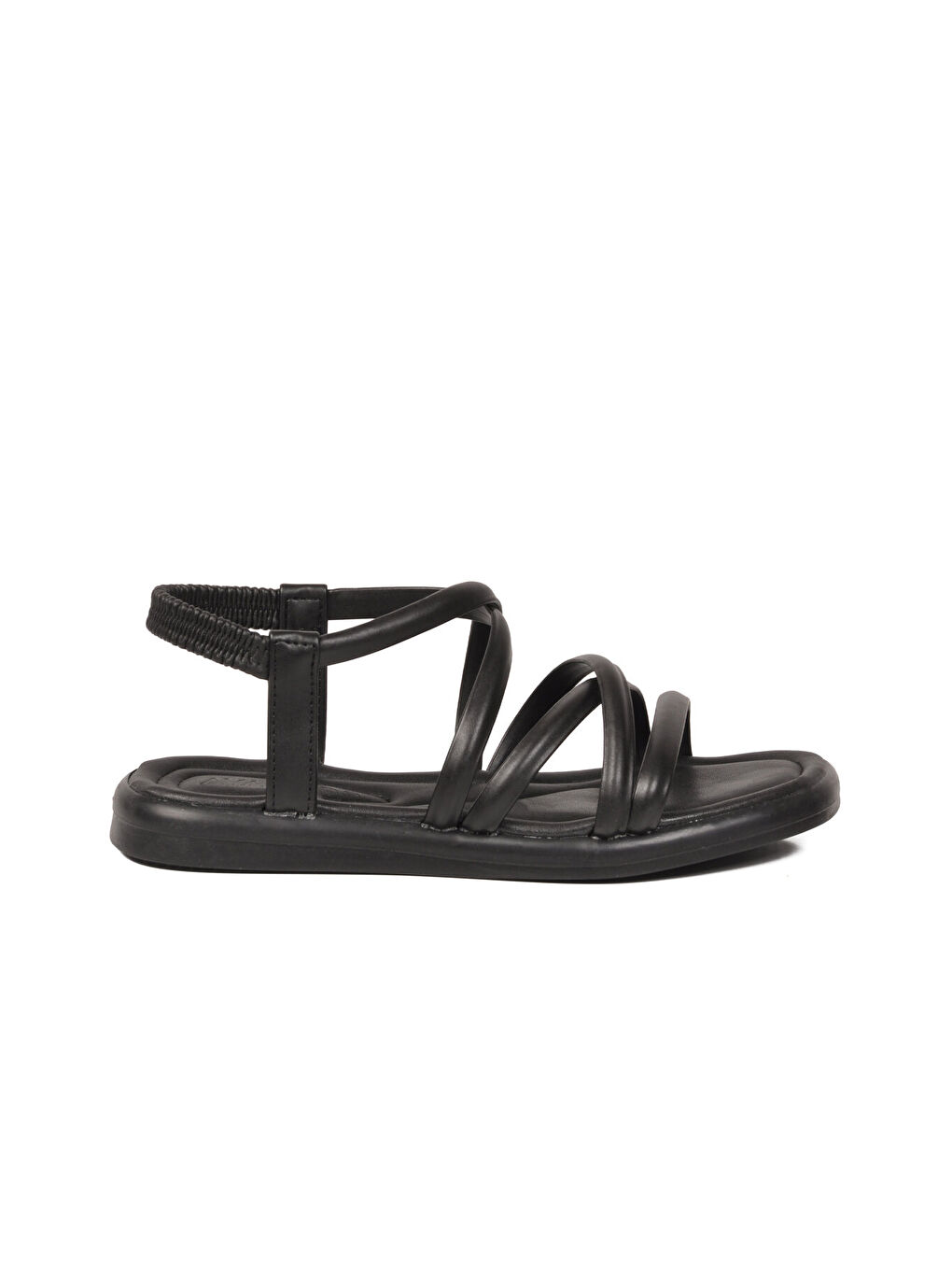 Siyah Hafif Esnek Kadın Sandalet S-20 Z-1