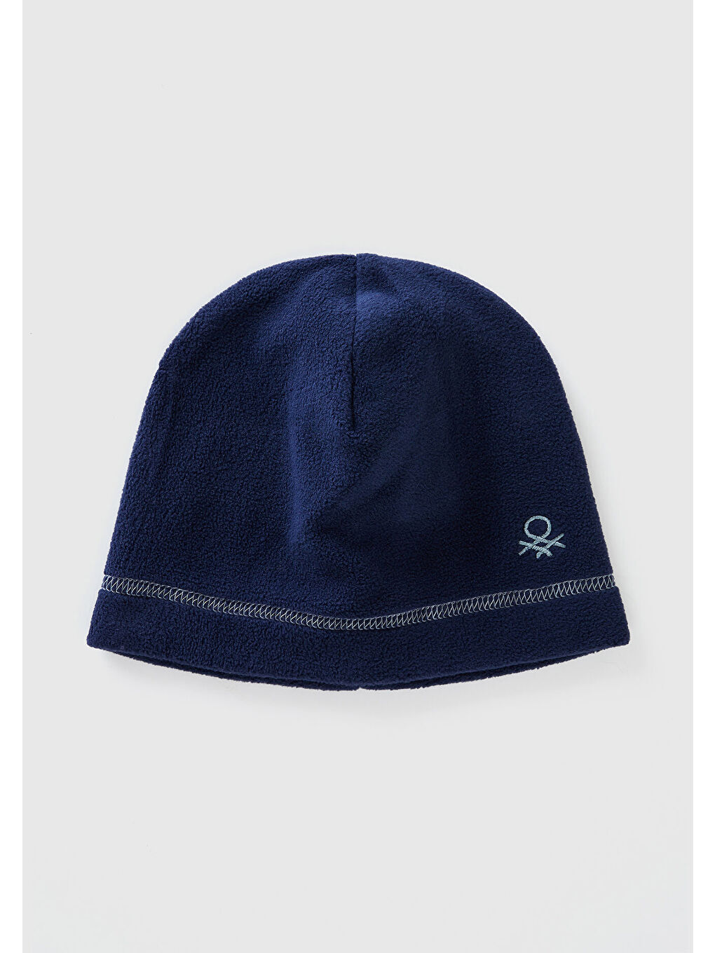 Çocuk Lacivert Logo İşlemeli Yuvarlak Polar Bere