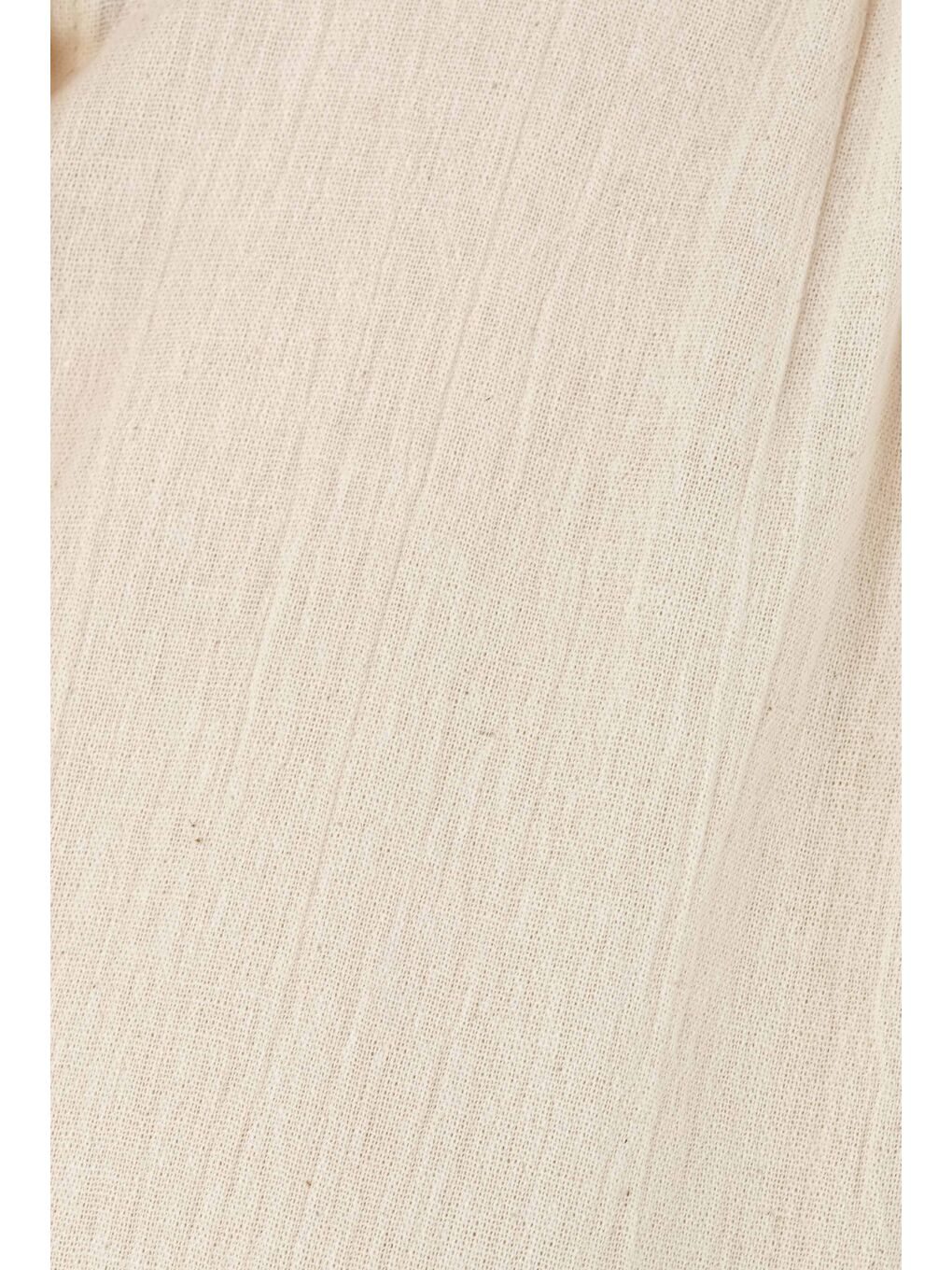 Bej Uzun Buldan Gömlek Kemik-3