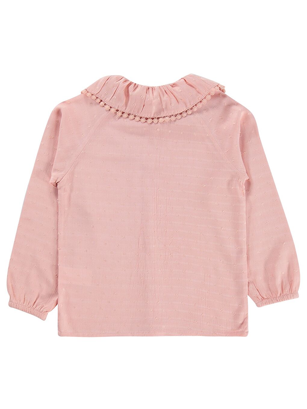 Pembe Kız Reglan Kollu Bluz 6-9 Yaş - Pudra 8-9 Yaş-1