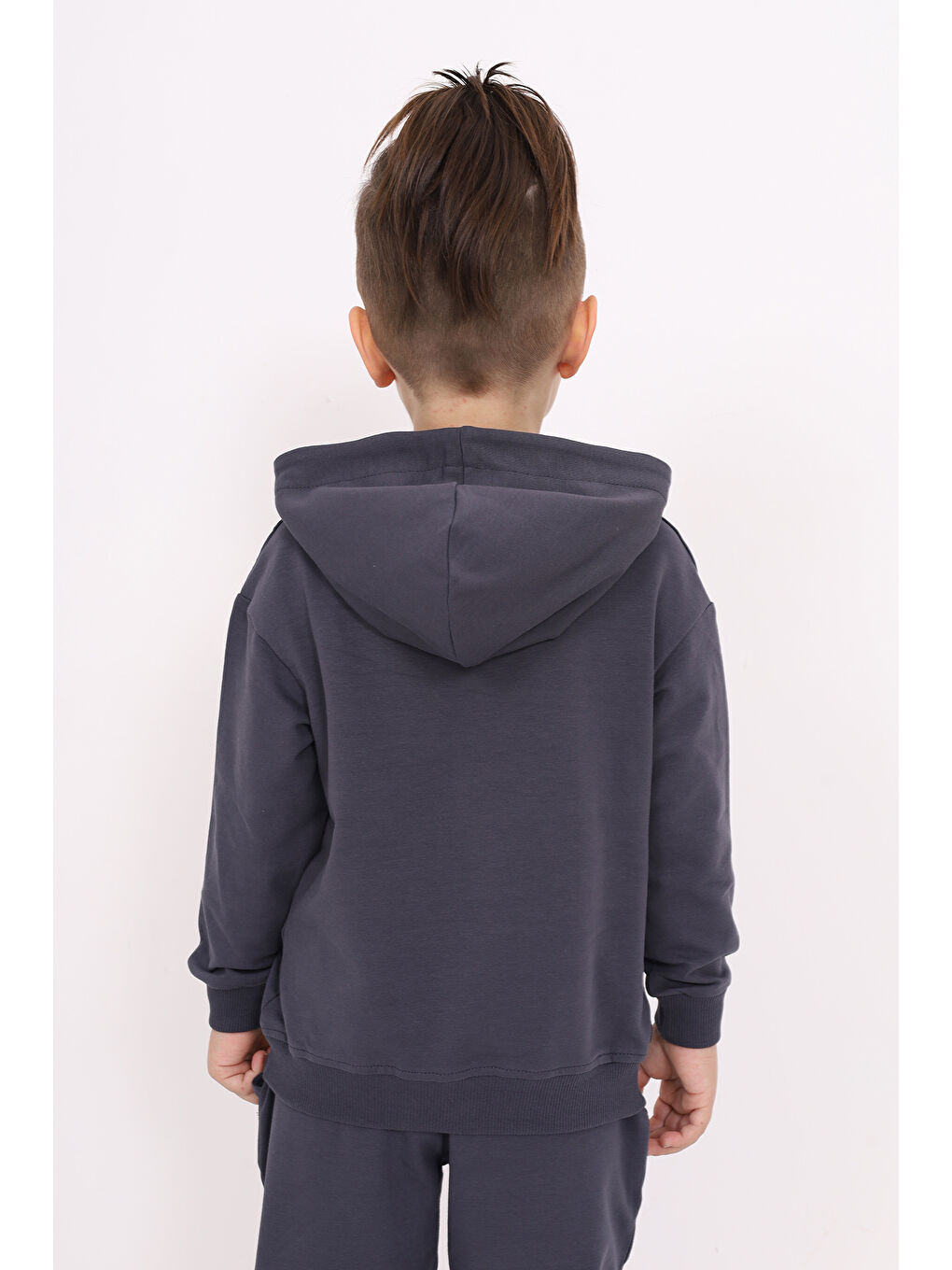 Antrasit Erkek Çocuk Baskılı Sweatshirt-1